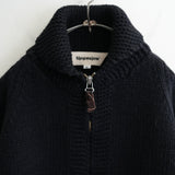 Slopeslow HAND KNITTING COWICHAN SWEATER NAVY