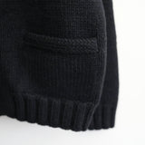 Slopeslow HAND KNITTING COWICHAN SWEATER NAVY