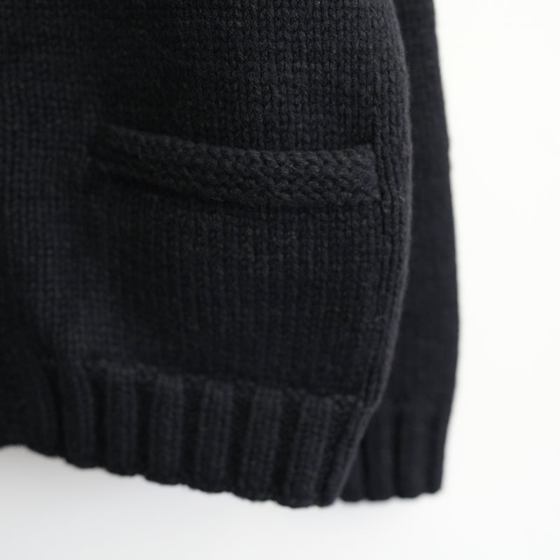 Slopeslow HAND KNITTING COWICHAN SWEATER NAVY