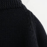 Slopeslow HAND KNITTING COWICHAN SWEATER NAVY