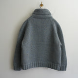 Slopeslow HAND KNITTING COWICHAN SWEATER BLUE