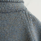 Slopeslow HAND KNITTING COWICHAN SWEATER BLUE