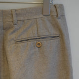 OLD HERMES WOOL FLANNEL 2-TUCK TROUSER