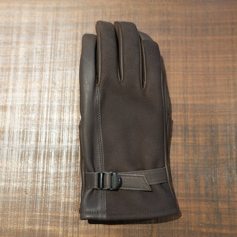 Post Production LEATHER MIL-GLOVES BROWN