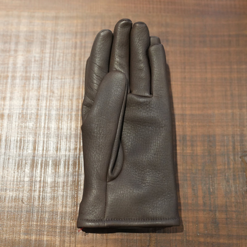 Post Production LEATHER MIL-GLOVES BROWN