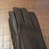 Post Production LEATHER MIL-GLOVES BROWN