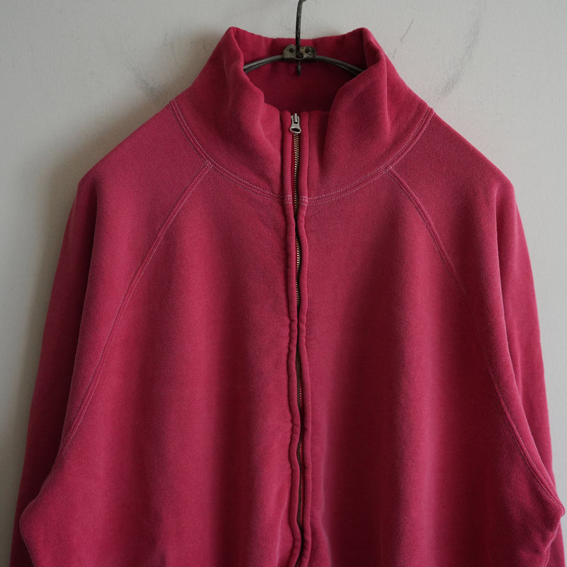 MAATEE&SONS VINTAGE ZIP UP SWEAT SHIRT RED