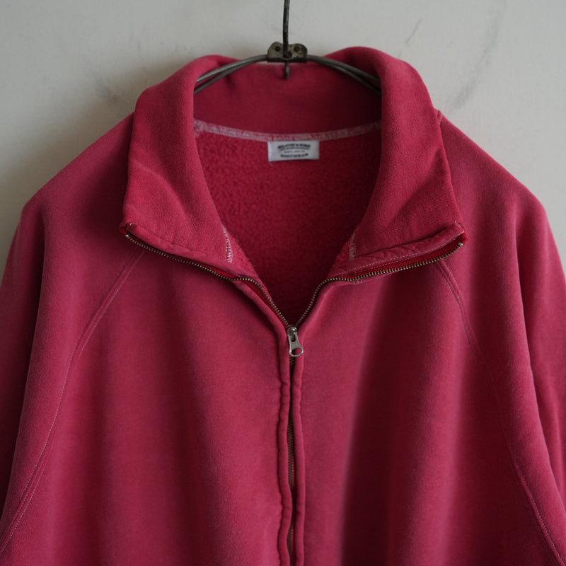 MAATEE&SONS VINTAGE ZIP UP SWEAT SHIRT RED