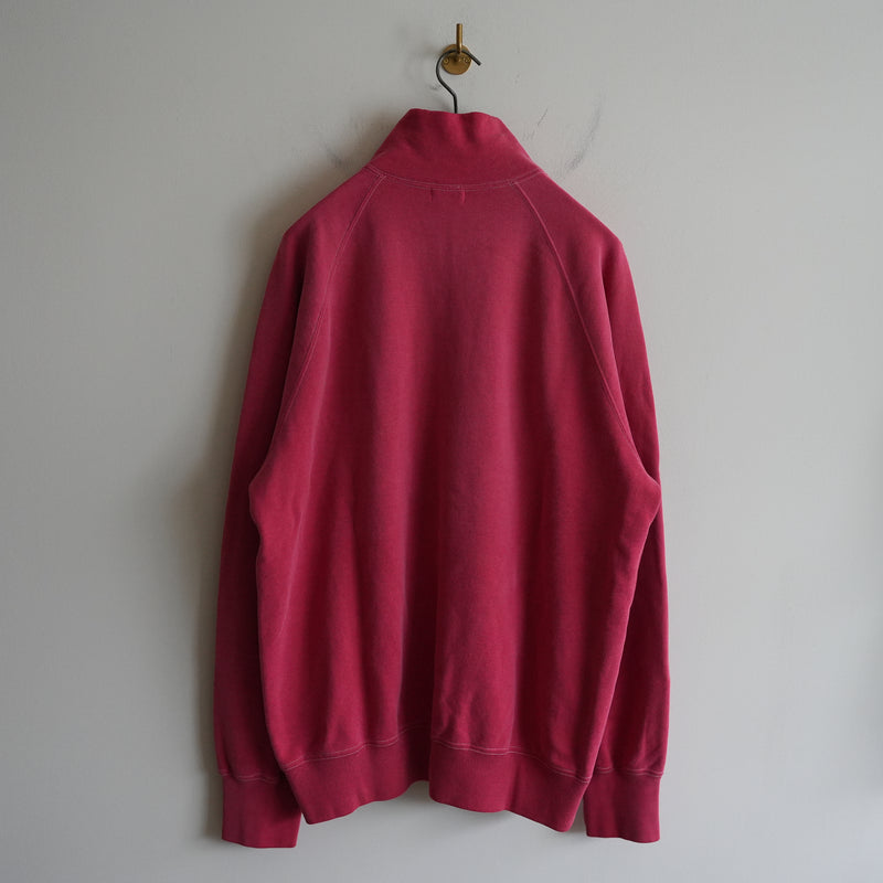 MAATEE&SONS VINTAGE ZIP UP SWEAT SHIRT RED