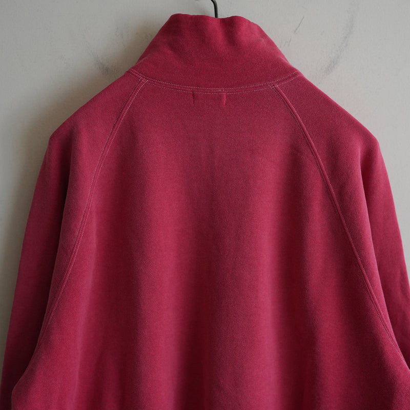 MAATEE&SONS VINTAGE ZIP UP SWEAT SHIRT RED