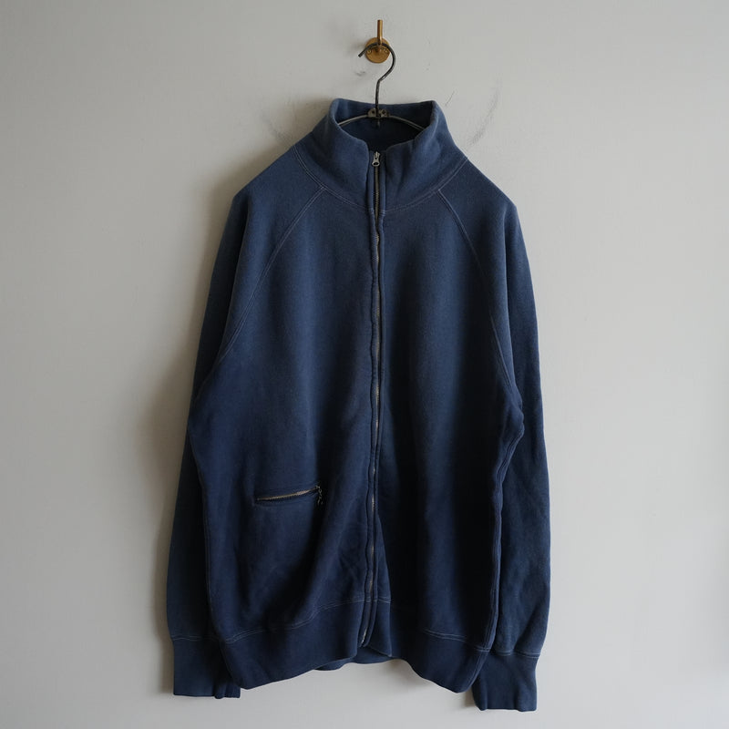 MAATEE&SONS VINTAGE ZIP UP SWEAT SHIRT NAVY