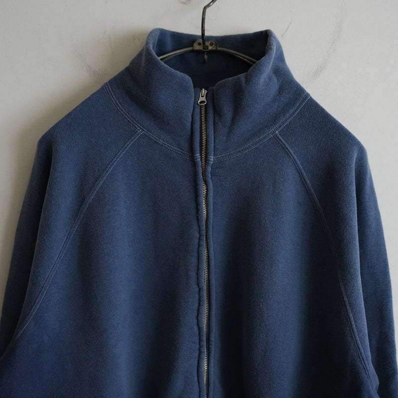 MAATEE&SONS VINTAGE ZIP UP SWEAT SHIRT NAVY