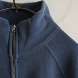 MAATEE&SONS VINTAGE ZIP UP SWEAT SHIRT NAVY