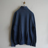 MAATEE&SONS VINTAGE ZIP UP SWEAT SHIRT NAVY