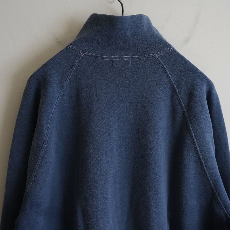 MAATEE&SONS VINTAGE ZIP UP SWEAT SHIRT NAVY