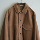 ANCELLM SUEDE SHIRT JACKET BROWN