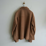 ANCELLM SUEDE SHIRT JACKET BROWN