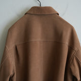 ANCELLM SUEDE SHIRT JACKET BROWN