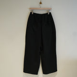 ANCELLM TUCK SWEAT PANTS BLACK