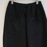 ANCELLM TUCK SWEAT PANTS BLACK