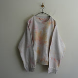 ANCELLM MARBLING SWEAT SHIRT PINK