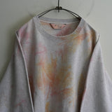 ANCELLM MARBLING SWEAT SHIRT PINK