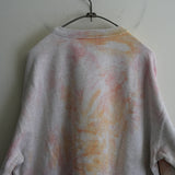 ANCELLM MARBLING SWEAT SHIRT PINK