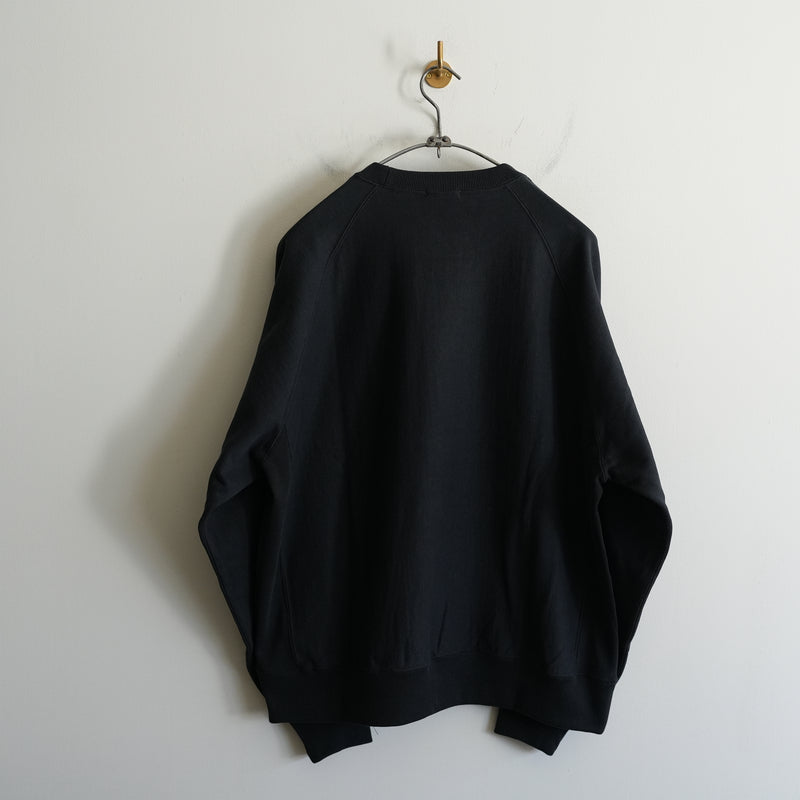 ULTERIOR FADED SILKY TERRY RW SWEAT SHIRT BLACK