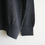 YOUTH OF THE WATER COTTON LINEN SKIPPER HOODIE CHARCOAL