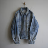 ANCELLM AIGING DENIM JACKET L.INDIGO