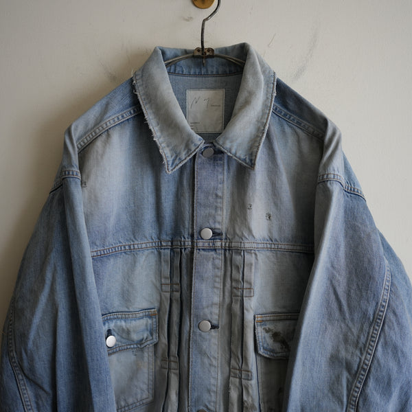 ANCELLM AIGING DENIM JACKET L.INDIGO