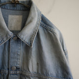 ANCELLM AIGING DENIM JACKET L.INDIGO
