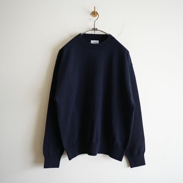 YONETOMI NEW BASIC RIGID SEA ISLAND COTTON KNIT P/O
