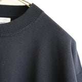 YONETOMI NEW BASIC RIGID SEA ISLAND COTTON KNIT P/O