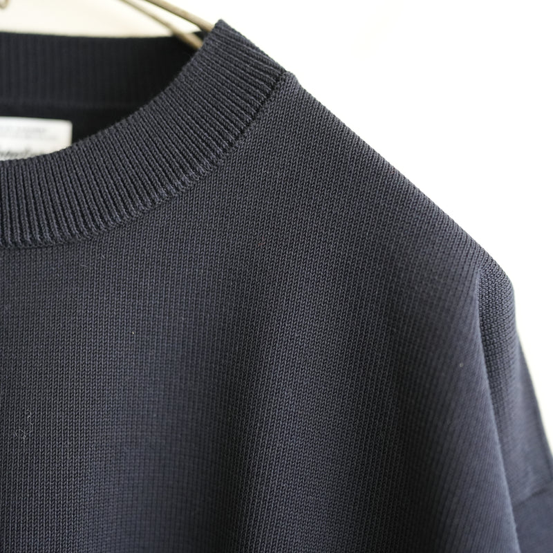 YONETOMI NEW BASIC RIGID SEA ISLAND COTTON KNIT P/O