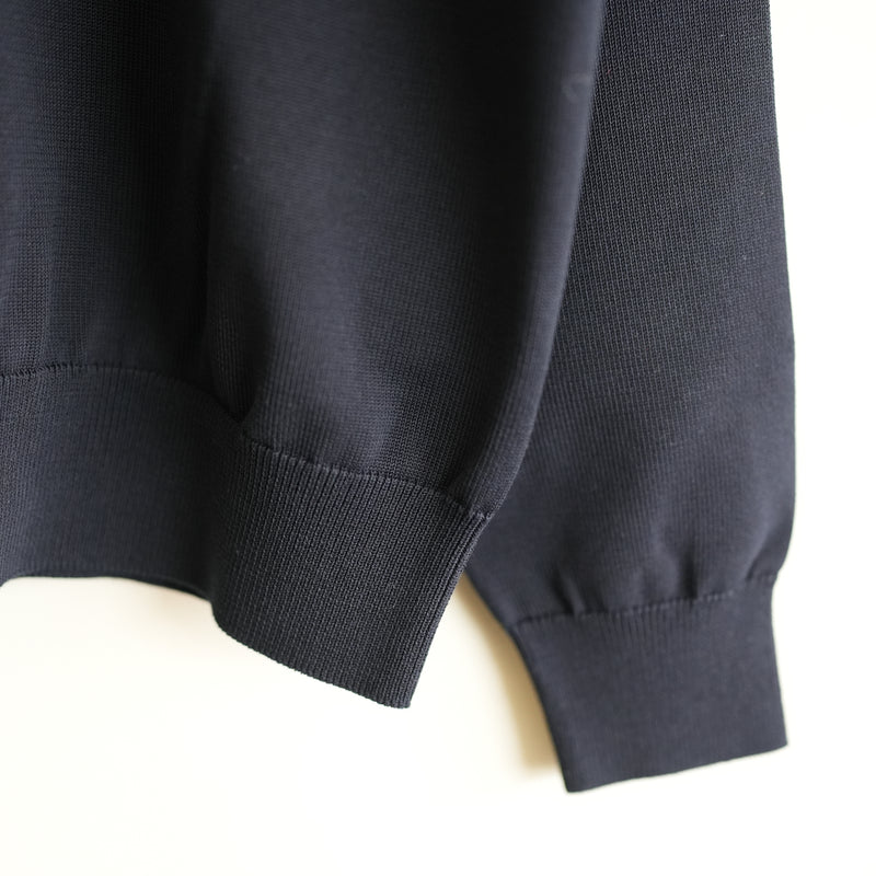 YONETOMI NEW BASIC RIGID SEA ISLAND COTTON KNIT P/O
