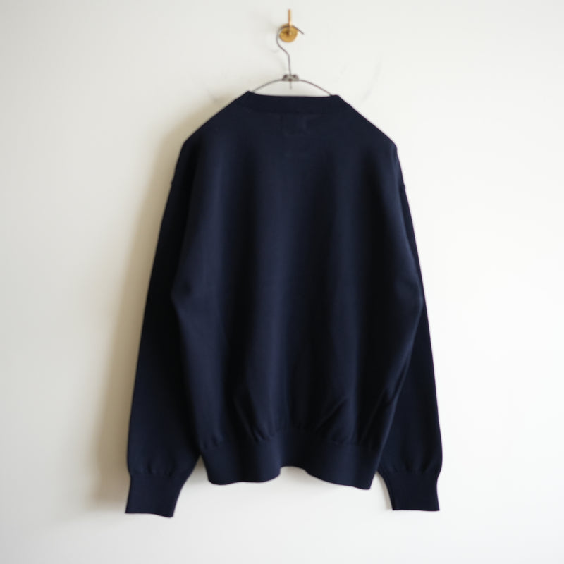 YONETOMI NEW BASIC RIGID SEA ISLAND COTTON KNIT P/O