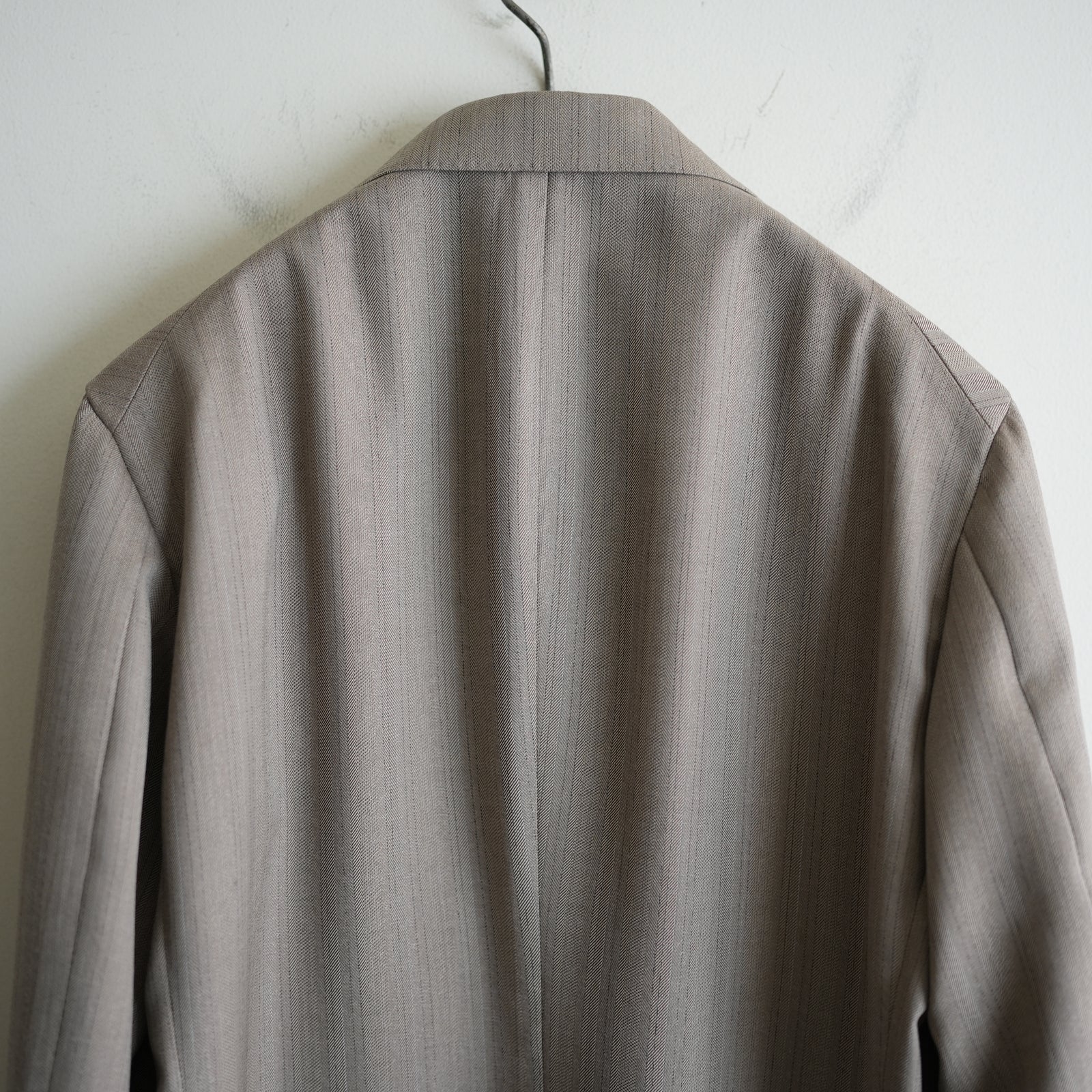 MAATEE&SONS 撚り杢 HERRINGBONE SINGLE UNCON JACKET – RASSEMBLE