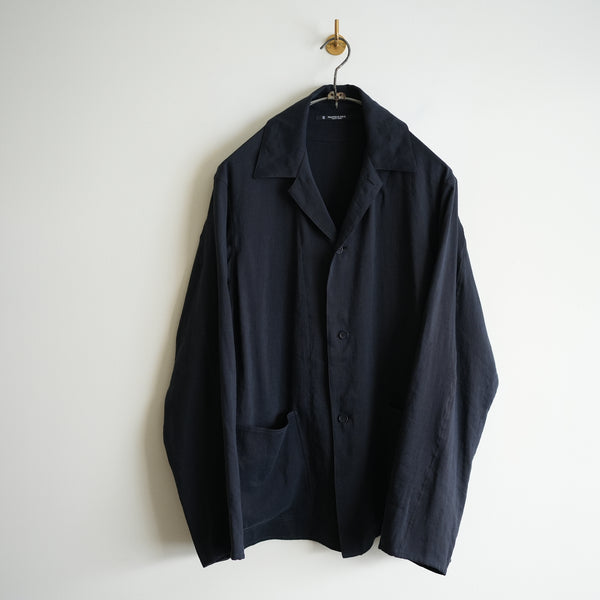 MAATEE&SONS LINEN SILK二重 SHIRT JACKET BLK