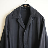 MAATEE&SONS LINEN SILK二重 SHIRT JACKET BLK