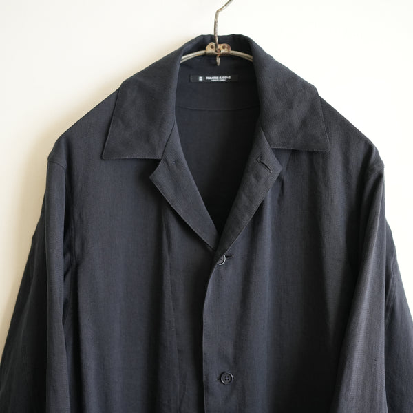 MAATEE&SONS LINEN SILK二重 SHIRT JACKET BLK