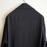 MAATEE&SONS LINEN SILK二重 SHIRT JACKET BLK
