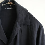 MAATEE&SONS LINEN SILK二重 SHIRT JACKET BLK