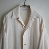 MAATEE&SONS LINEN SILK二重 SHIRT JACKET ECRU