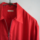 ULTERIOR RAYON LINEN TWILL HALF ZIP SHIRT