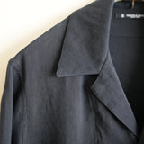 MAATEE&SONS LINEN SILK二重 SHIRT JACKET BLK