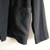 MAATEE&SONS LINEN SILK二重 SHIRT JACKET BLK
