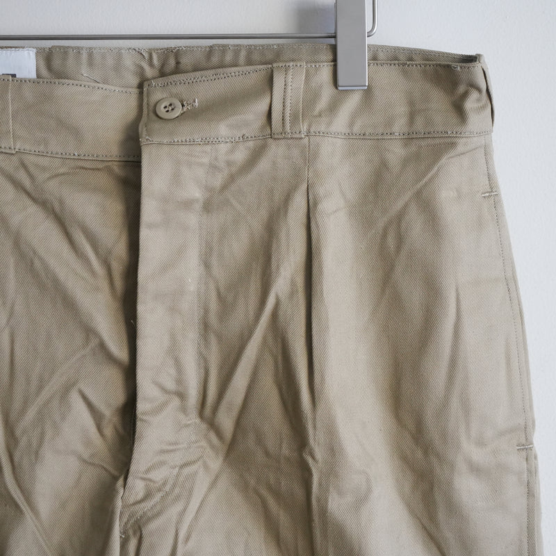 50s FRENCH ARMY M52 CHINO SHORT TROUSER DEAD STOCK