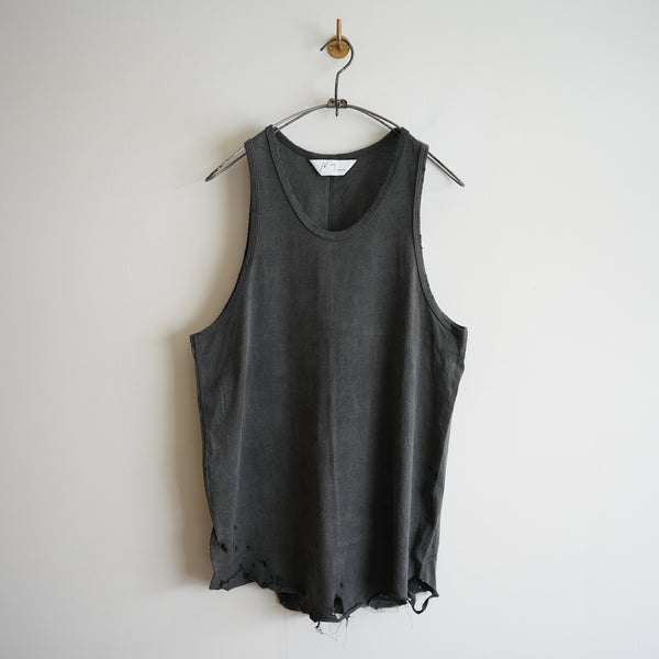 ANCELLM DAMAGE TANK TOP BLACK