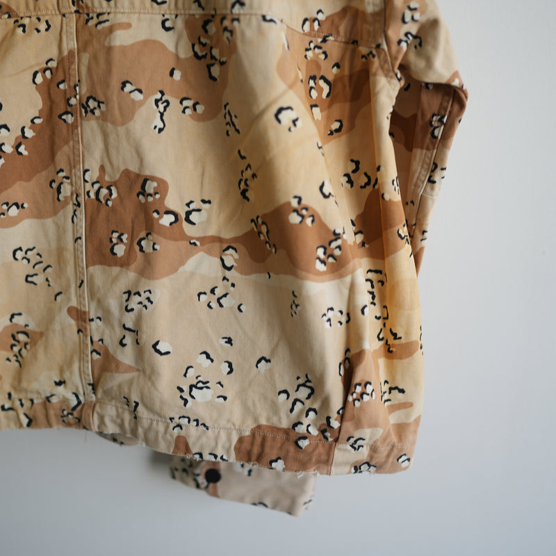 ANCELLM CAMO ZIP UP HOODIE